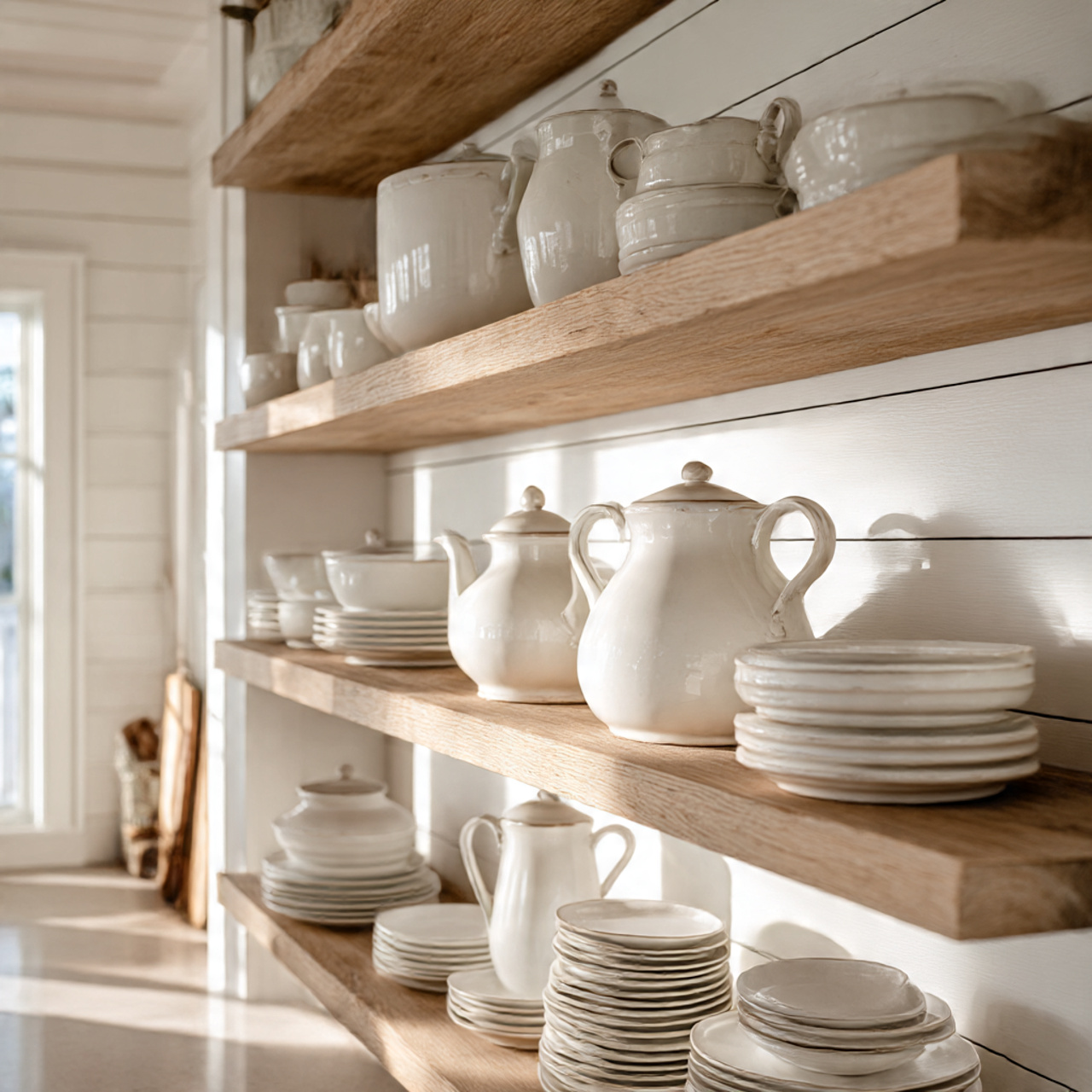 28 Charming Farmhouse Kitchen Pantry Ideas You Need 16 a beautifully curated farmhouse kitchen pantry with