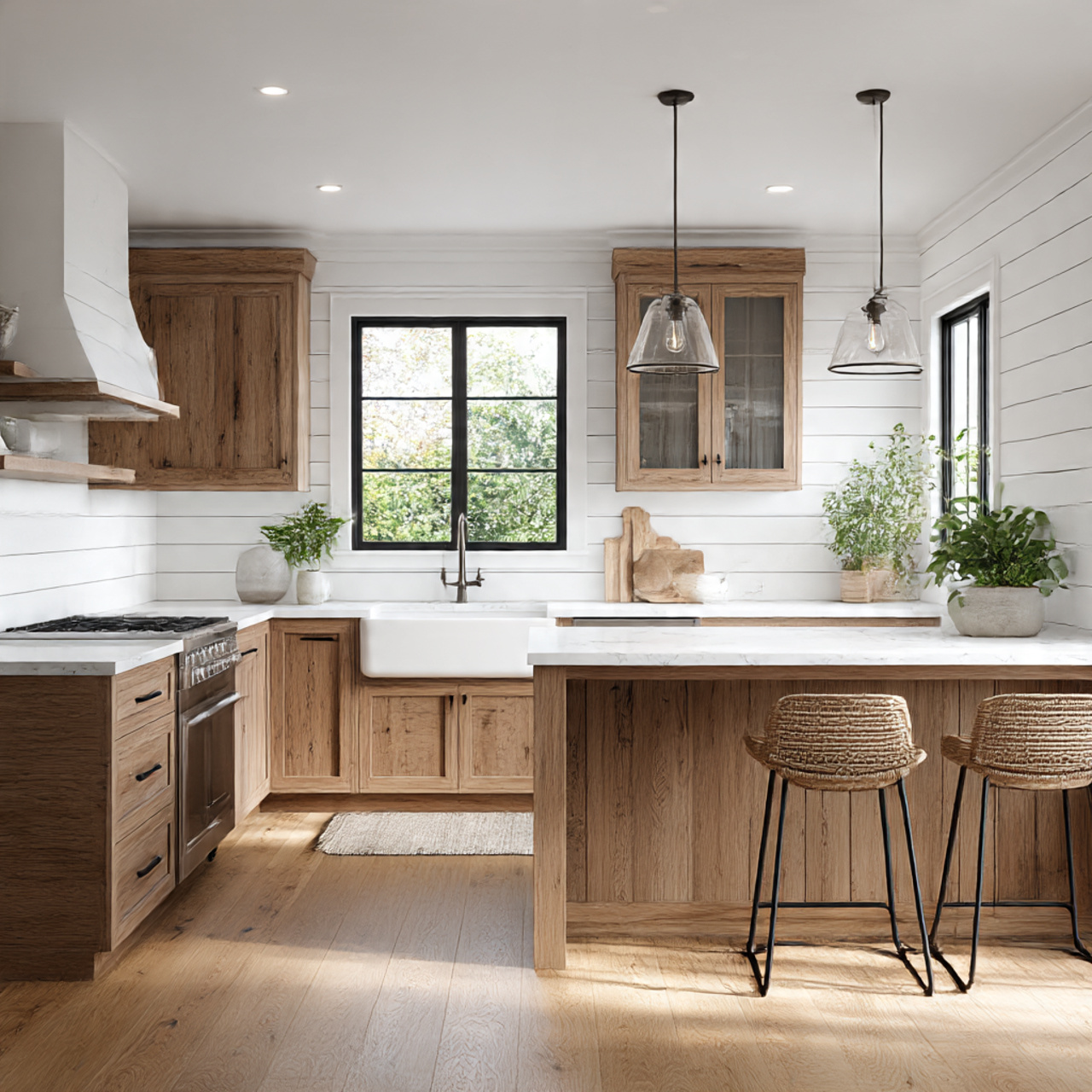 a bright modern farmhouse kitchen decor scene 1 1