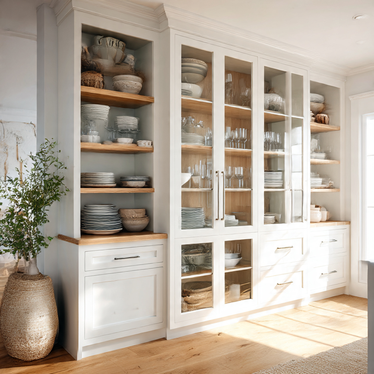 a bright modern farmhouse kitchen decor scene 2