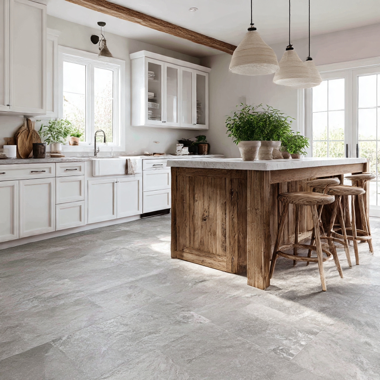Best Farmhouse Kitchen Flooring Ideas 2025 16