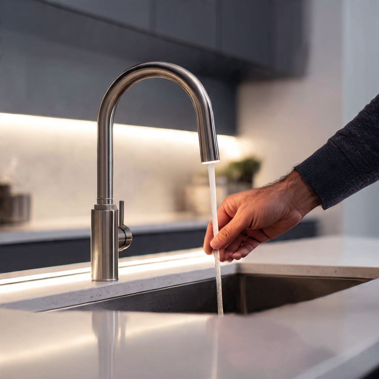 a close up ultra realistic shot of a touchless