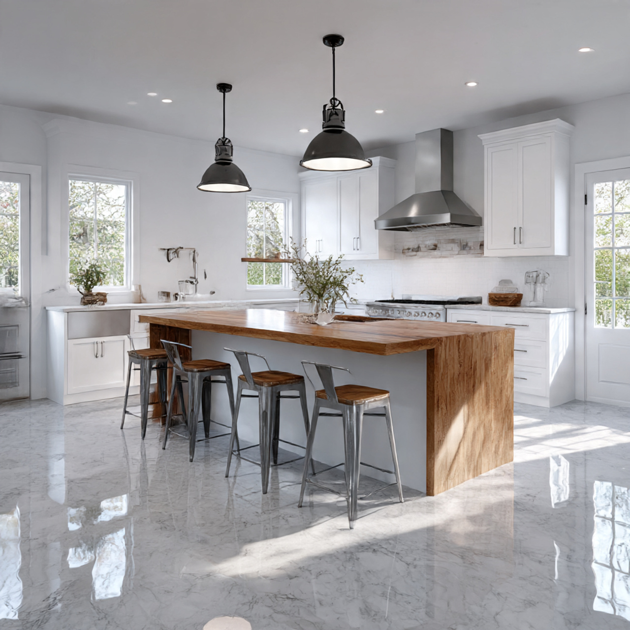 Best Farmhouse Kitchen Flooring Ideas 2025 28