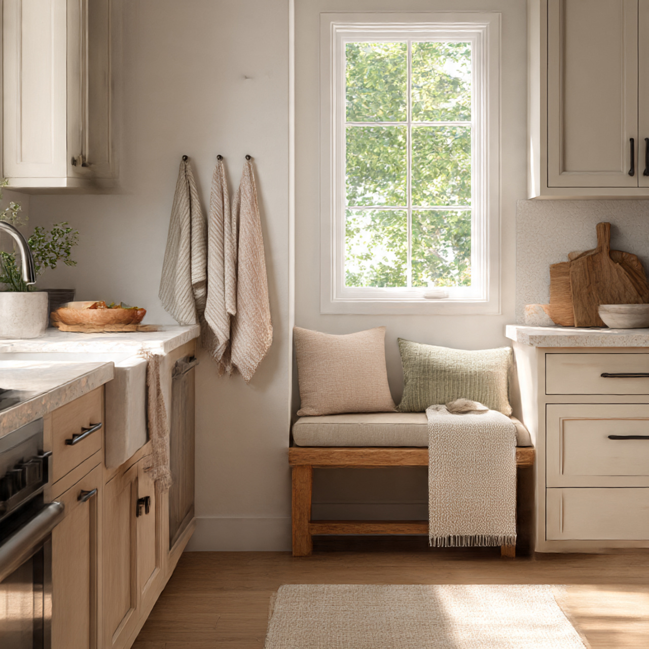 a cozy modern farmhouse kitchen decor interior 1