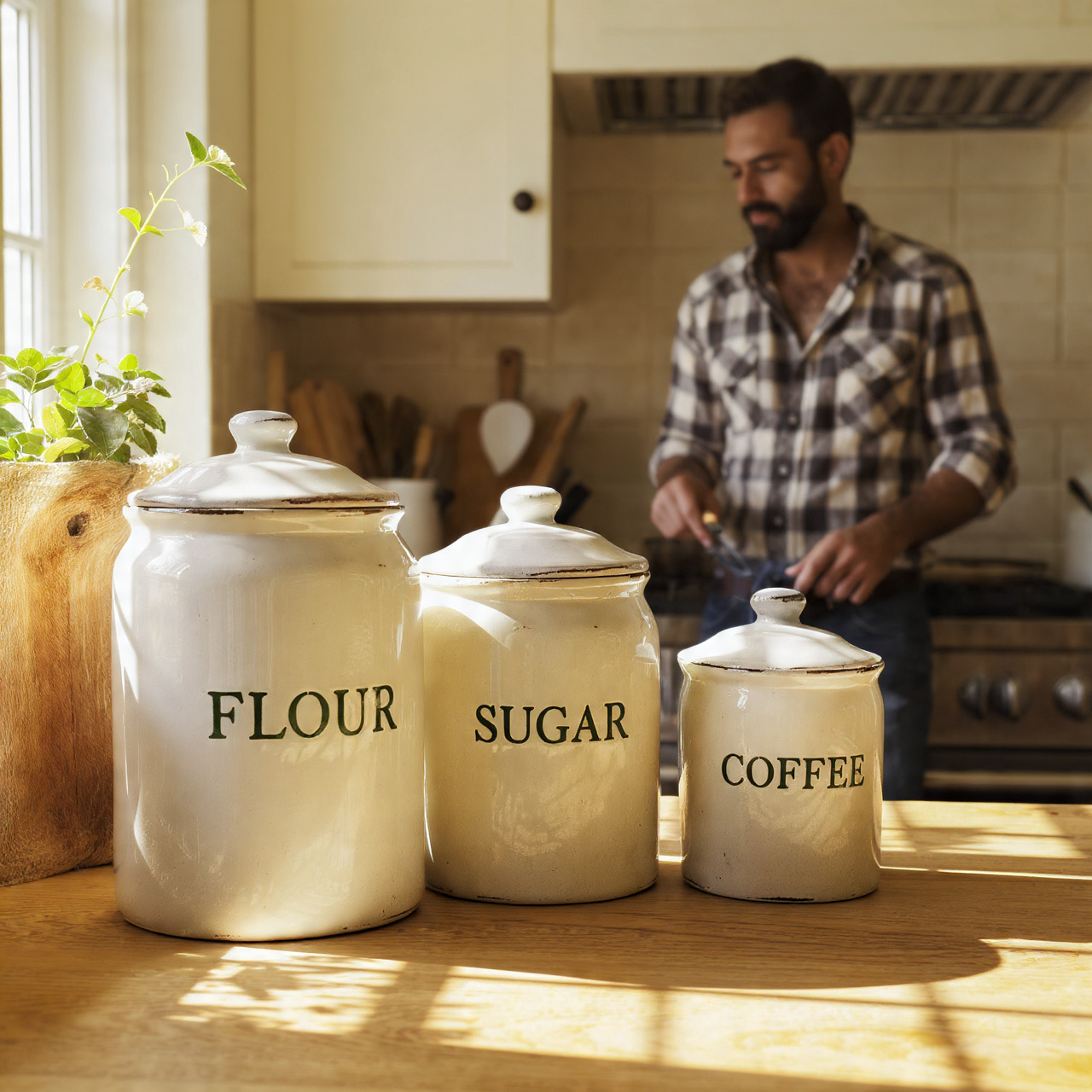 Farmhouse Kitchen Accessories: 27 Super Ideas for Cozy Charm 12 a highly realistic close up of farmhouse kitchen