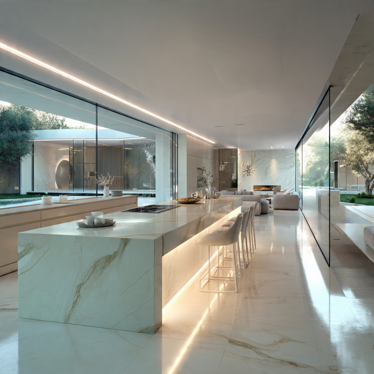 25 Best Concept Kitchen Ideas for Modern Homes 1 a hyper realistic wide angle shot of a modern