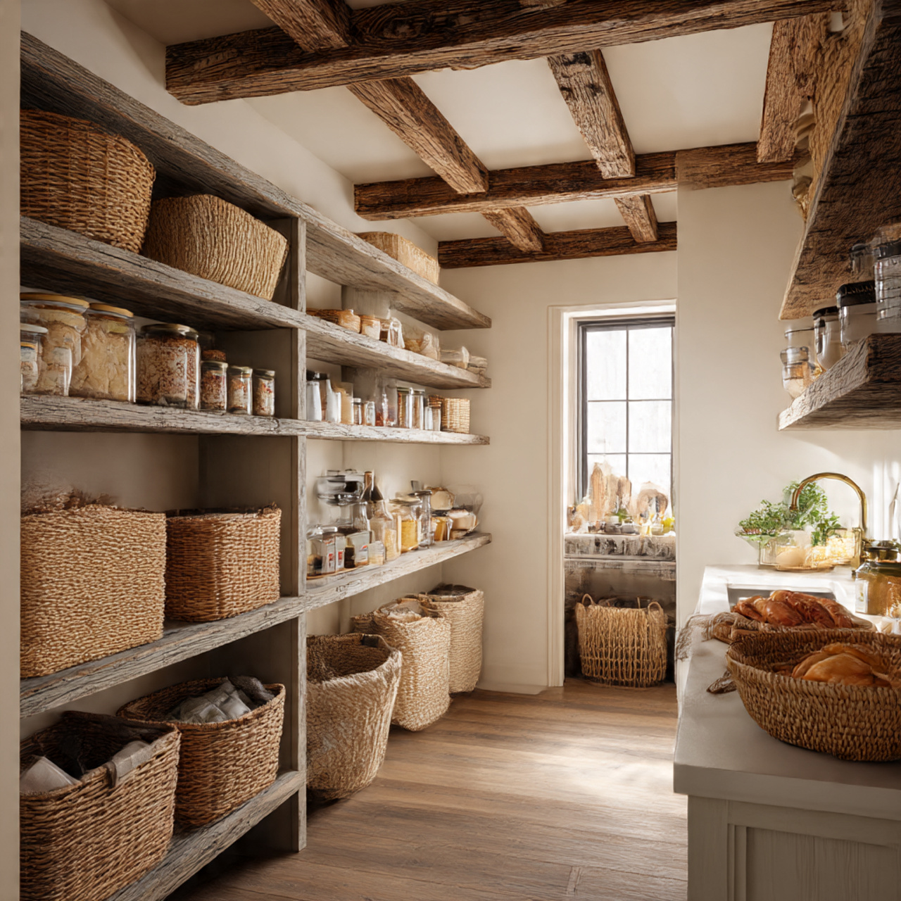 28 Charming Farmhouse Kitchen Pantry Ideas You Need 15