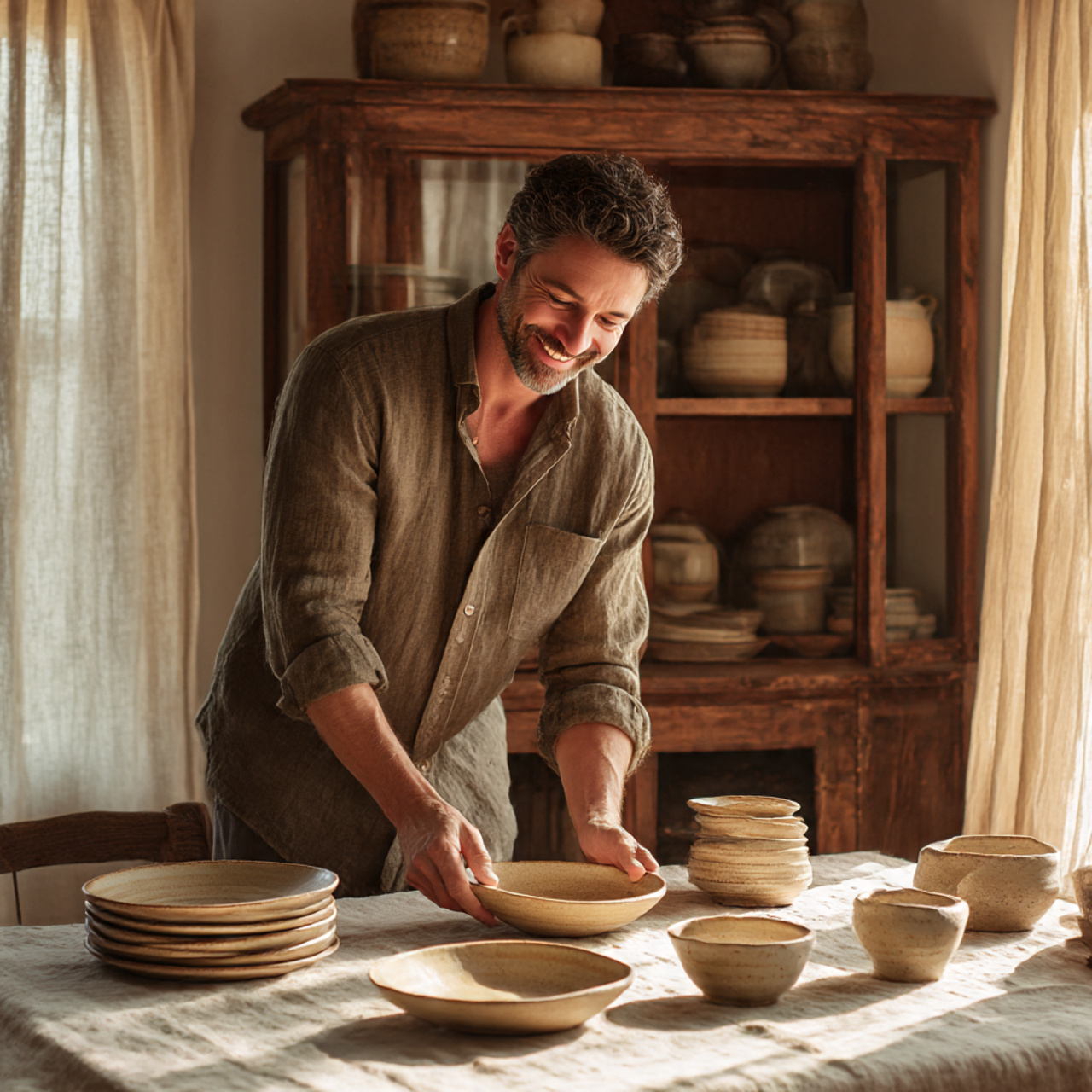 Farmhouse Kitchen Accessories: 27 Super Ideas for Cozy Charm 24 artistic kitchen table scene highlighting farmhouse kitchen