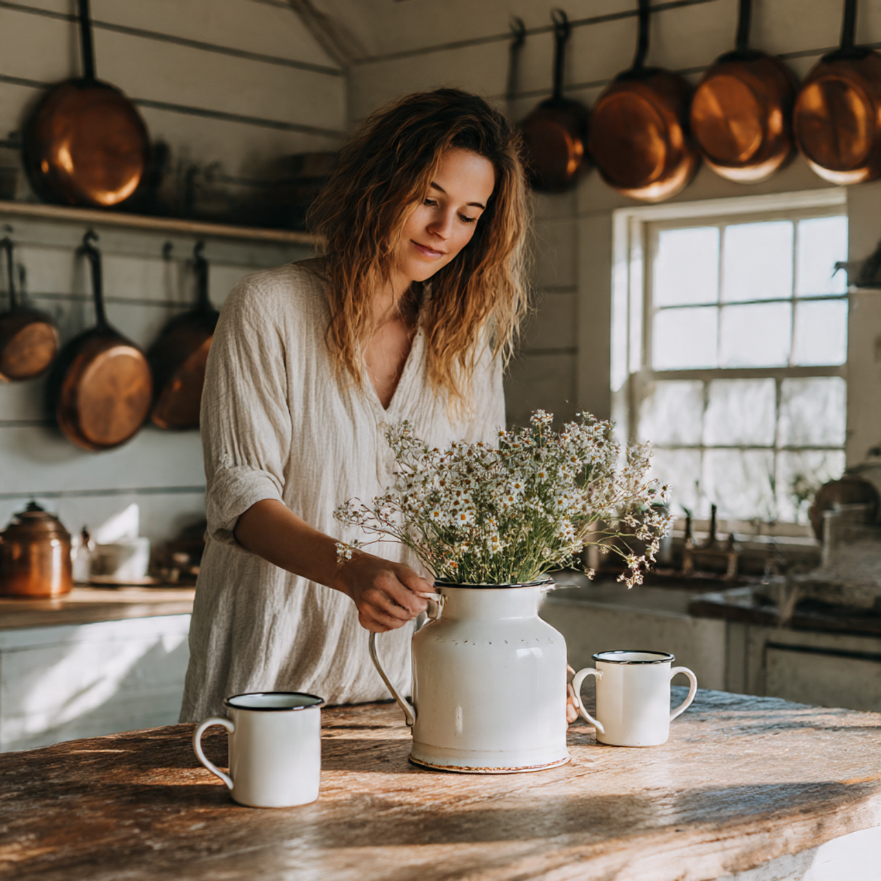 Farmhouse Kitchen Accessories: 27 Super Ideas for Cozy Charm 6 realistic scene featuring farmhouse kitchen accessories with