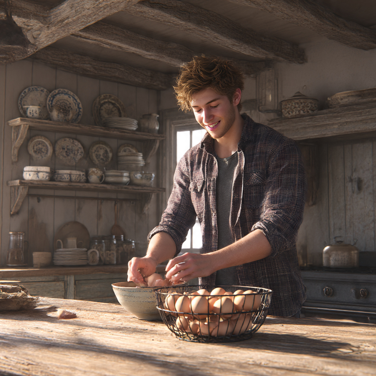 Farmhouse Kitchen Accessories: 27 Super Ideas for Cozy Charm 17 ultra realistic scene of a farmhouse kitchen accessories