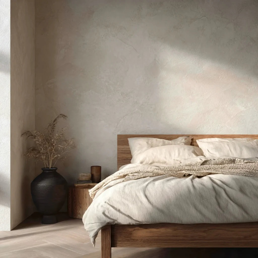 20 Bedroom Ideas for Calm, Comfortable Everyday Homes 3 a calm bedroom with neutral toned walls featuring