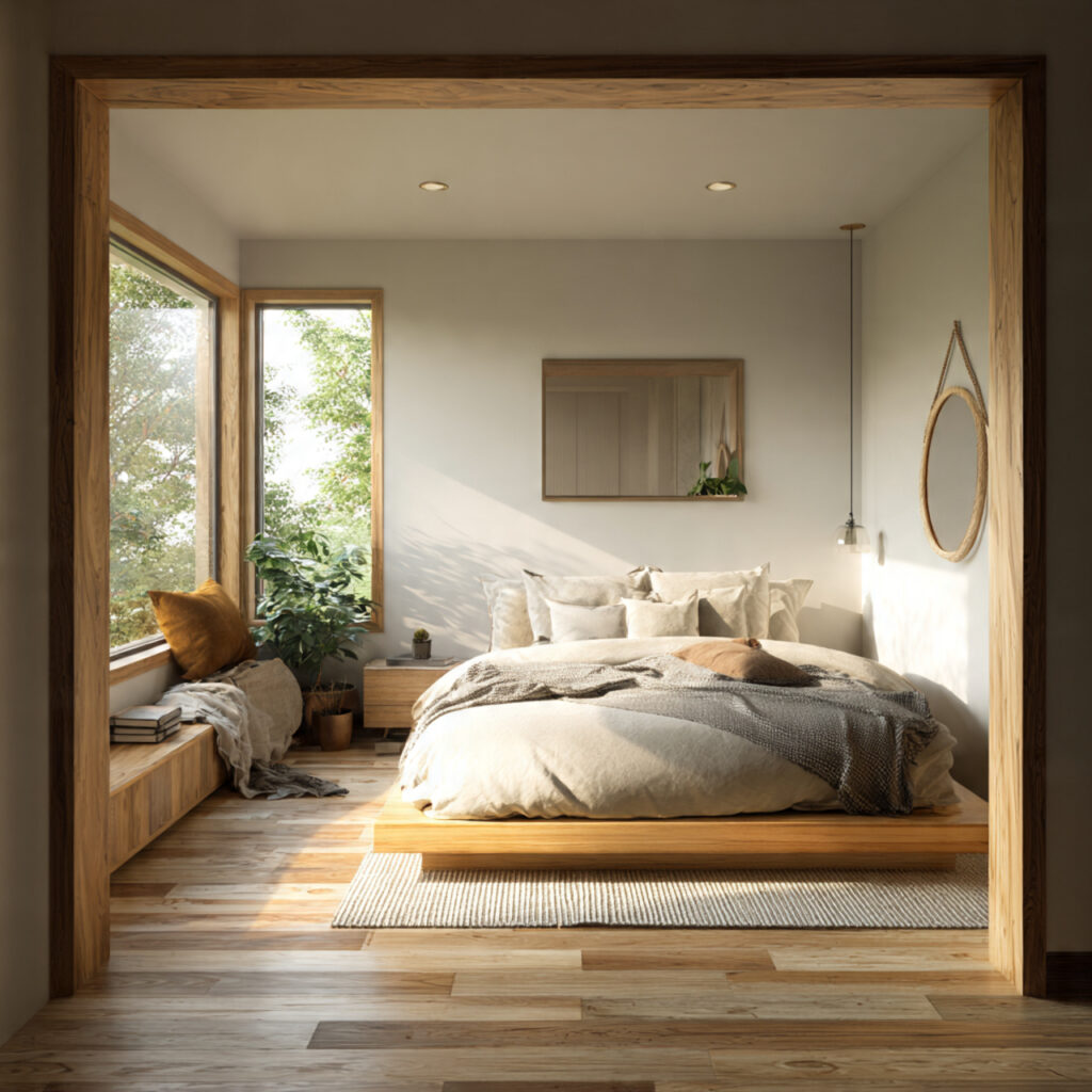 20 Bedroom Ideas for Calm, Comfortable Everyday Homes 11 a functional bedroom layout with clear walking pat