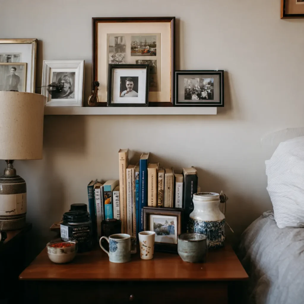 20 Bedroom Ideas for Calm, Comfortable Everyday Homes 14 a personal bedroom setting with a few meaningful o